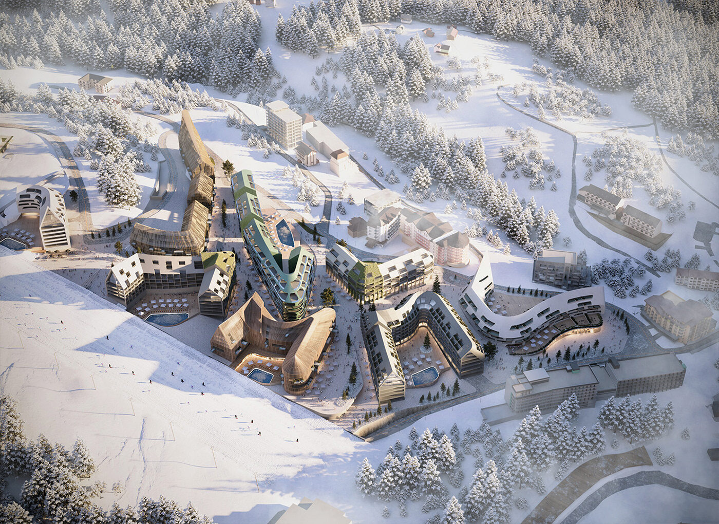ESCAPE City, ski-in ski-out complex, Bukovel