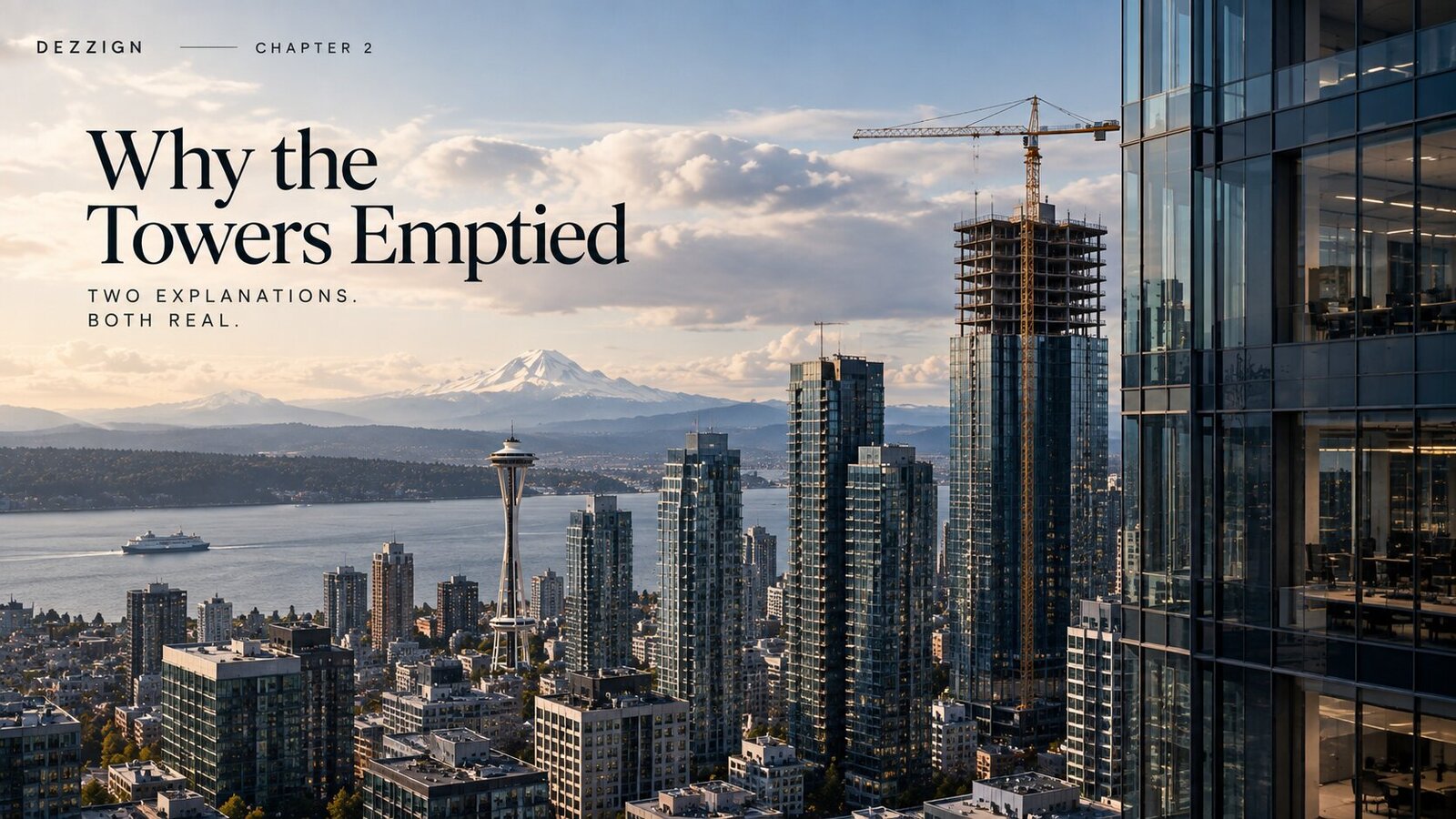 Empty downtown Seattle office tower