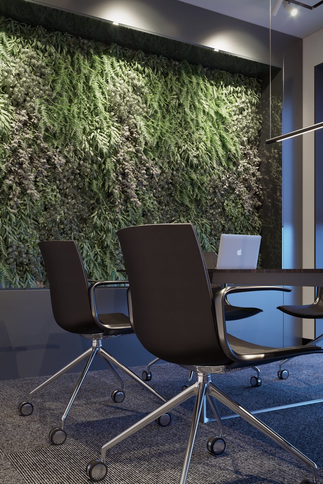 Copper Hall large conference room living wall