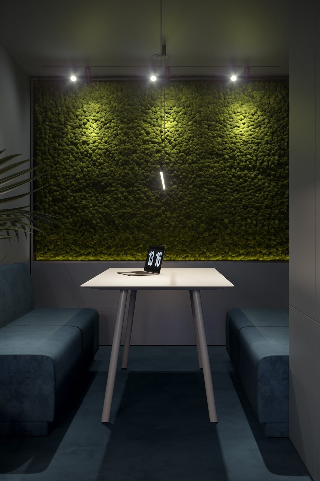 Copper Hall small conference room living wall