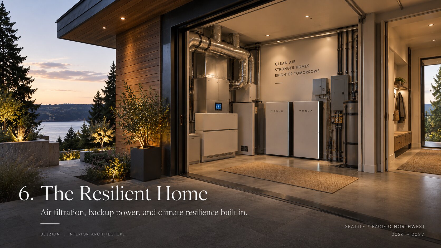 Resilient home air quality power backup