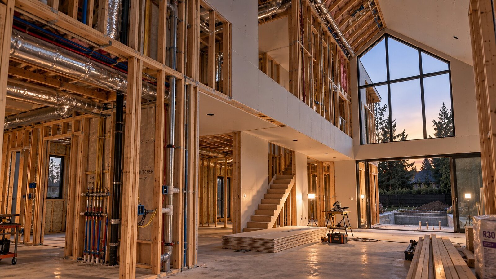 Moisture control in a frame structure
